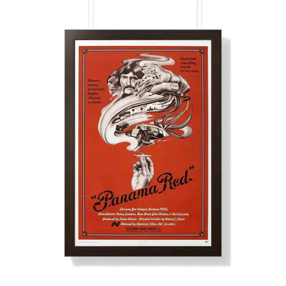 PANAMA RED 1976 - Framed Movie Poster 20" x 30" Walnut - The Sticker Space