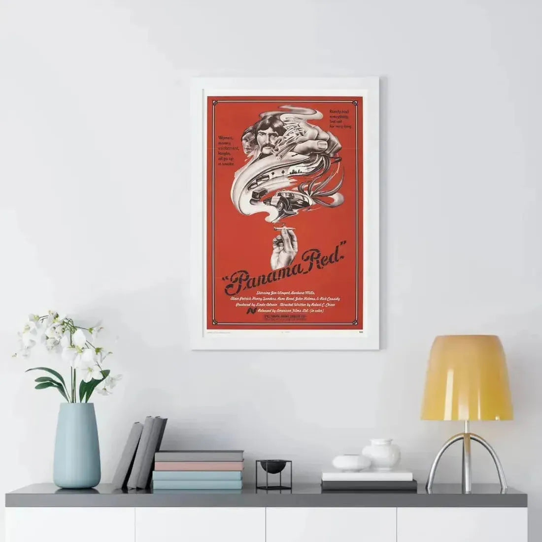 PANAMA RED 1976 - Framed Movie Poster - The Sticker Space