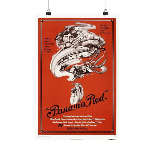 PANAMA RED 1976 - Paper Movie Poster 12″ x 18″ Matte - The Sticker Space