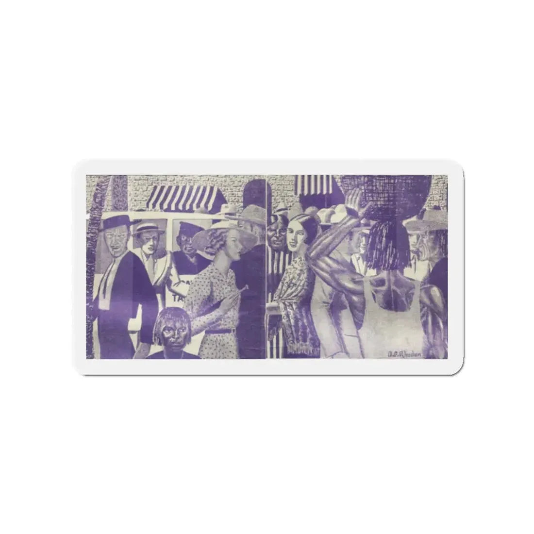 Panamanian Night, The Australian Journal, July 1, 1937 (Magazine Illustration) Refrigerator Magnet - The Sticker Space