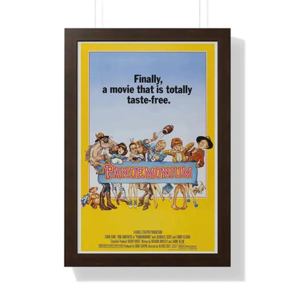 PANDEMONIUM 1982 - Framed Movie Poster 16″ x 24″ Walnut - The Sticker Space