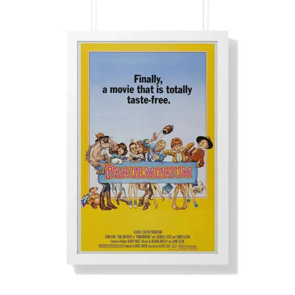 PANDEMONIUM 1982 - Framed Movie Poster 20" x 30" White - The Sticker Space