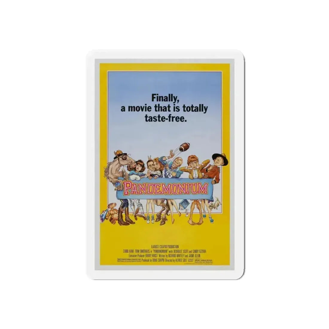 PANDEMONIUM 1982 Movie Poster - Refrigerator Magnet 6 Inch Die-Cut - The Sticker Space