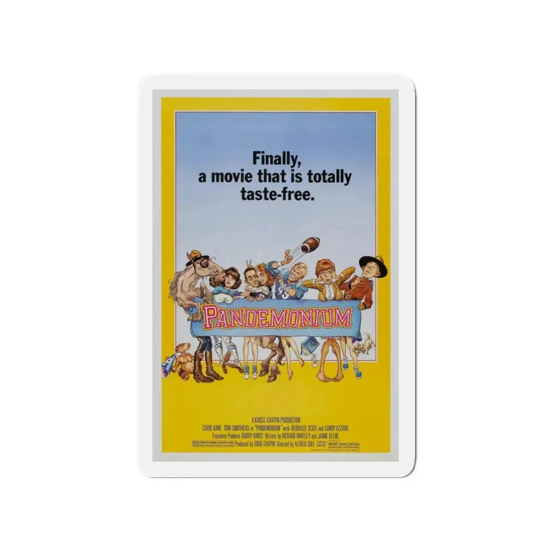 PANDEMONIUM 1982 Movie Poster - Refrigerator Magnet - The Sticker Space