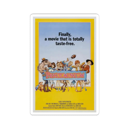 PANDEMONIUM 1982 Movie Poster - STICKER Vinyl Kiss-Cut Decal 2 Inch White - The Sticker Space