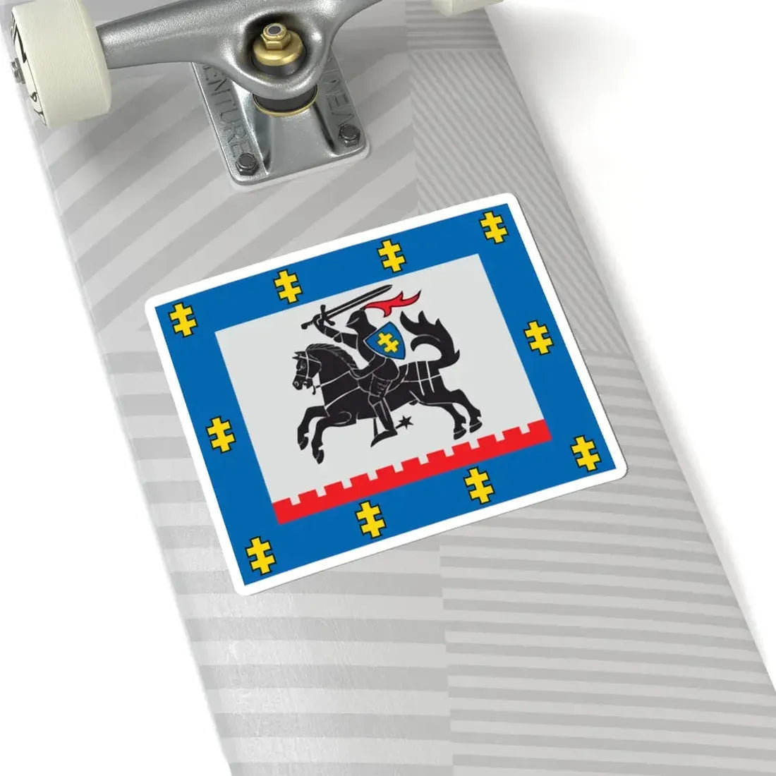 Panevezys County flag (Lithuania) STICKER Vinyl Kiss-Cut Decal - The Sticker Space