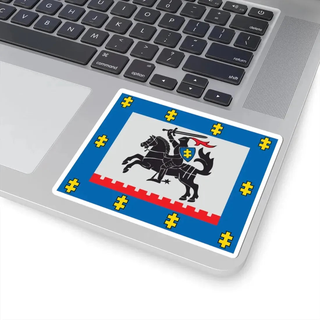 Panevezys County flag (Lithuania) STICKER Vinyl Kiss-Cut Decal - The Sticker Space