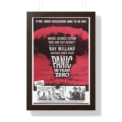 PANIC IN YEAR ZERO 1962 - Framed Movie Poster-16″ x 24″-The Sticker Space