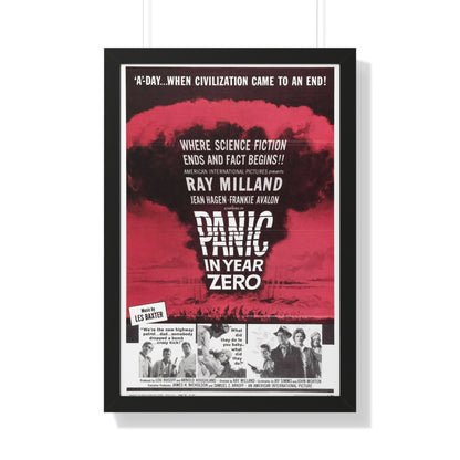 PANIC IN YEAR ZERO 1962 - Framed Movie Poster-20" x 30"-The Sticker Space