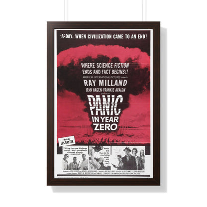 PANIC IN YEAR ZERO 1962 - Framed Movie Poster-20" x 30"-The Sticker Space