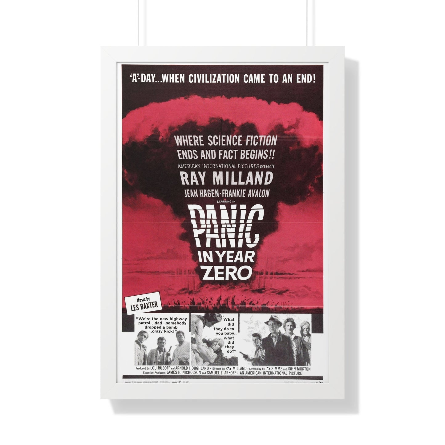 PANIC IN YEAR ZERO 1962 - Framed Movie Poster-20" x 30"-The Sticker Space