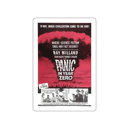 PANIC IN YEAR ZERO 1962 Movie Poster STICKER Vinyl Die-Cut Decal 3 Inch - The Sticker Space