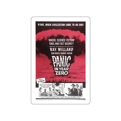 PANIC IN YEAR ZERO 1962 Movie Poster STICKER Vinyl Die-Cut Decal 4 Inch - The Sticker Space