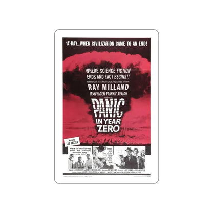PANIC IN YEAR ZERO 1962 Movie Poster STICKER Vinyl Die-Cut Decal - The Sticker Space