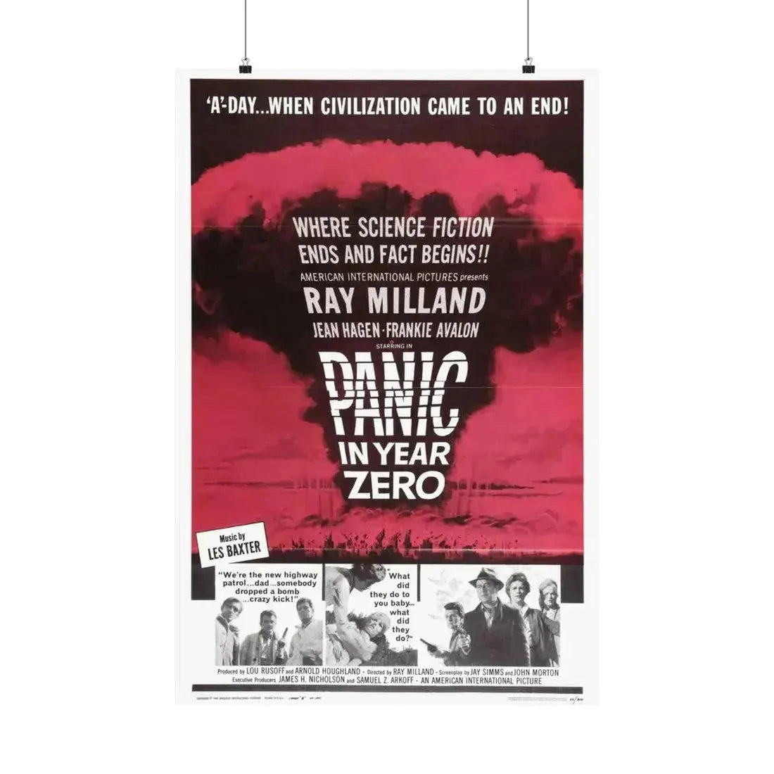 PANIC IN YEAR ZERO 1962 - Paper Movie Poster 24″ x 36″ Matte - The Sticker Space