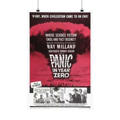 PANIC IN YEAR ZERO 1962 - Paper Movie Poster - The Sticker Space