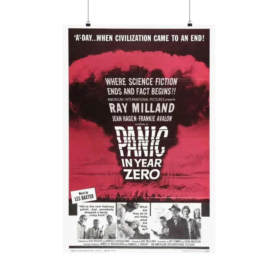 PANIC IN YEAR ZERO 1962 - Paper Movie Poster - The Sticker Space