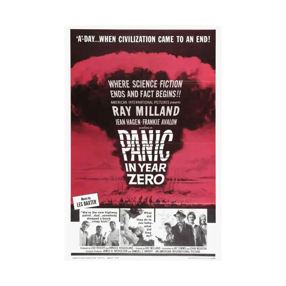 PANIC IN YEAR ZERO 1962 - Paper Movie Poster - The Sticker Space