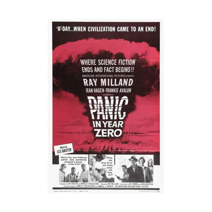 PANIC IN YEAR ZERO 1962 - Paper Movie Poster - The Sticker Space