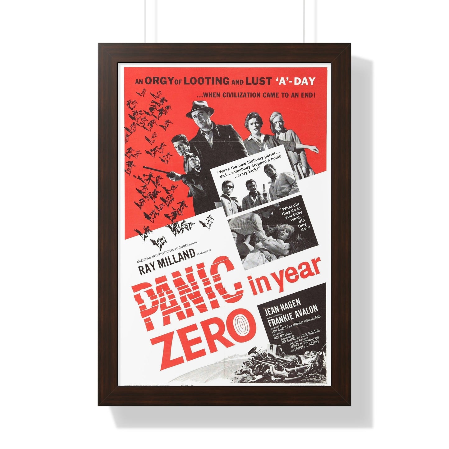 PANIC IN YEAR ZERO (2) 1962 - Framed Movie Poster-16″ x 24″-The Sticker Space