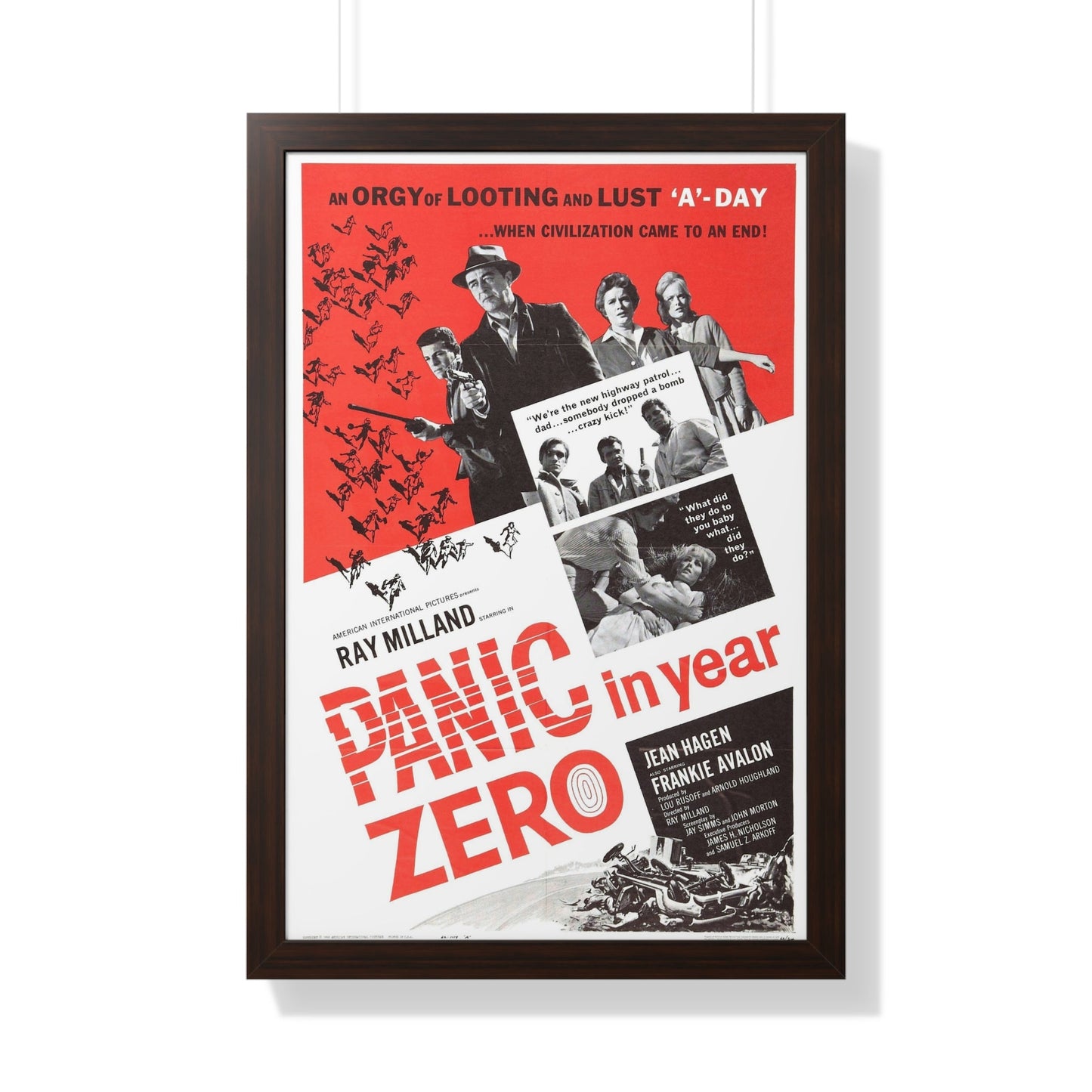 PANIC IN YEAR ZERO (2) 1962 - Framed Movie Poster-20" x 30"-The Sticker Space