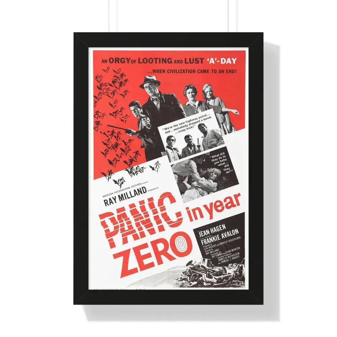 PANIC IN YEAR ZERO (2) 1962 - Framed Movie Poster - The Sticker Space