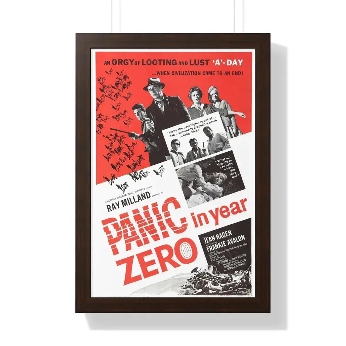 PANIC IN YEAR ZERO (2) 1962 - Framed Movie Poster - The Sticker Space