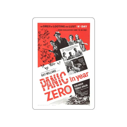 PANIC IN YEAR ZERO (2) 1962 Movie Poster STICKER Vinyl Die-Cut Decal 2 Inch - The Sticker Space