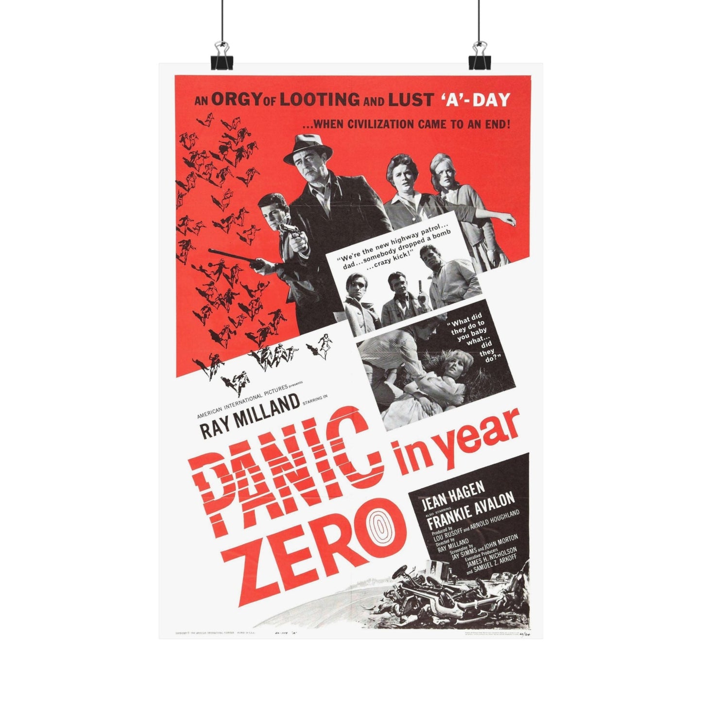 PANIC IN YEAR ZERO (2) 1962 - Paper Movie Poster-12″ x 18″-The Sticker Space