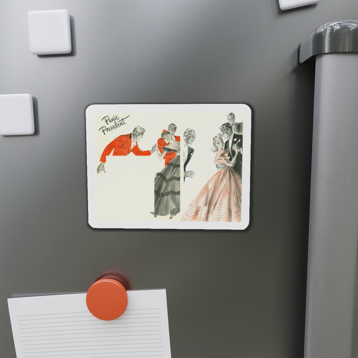 Panic Prevalent (Magazine Illustration) Refrigerator Magnet-The Sticker Space