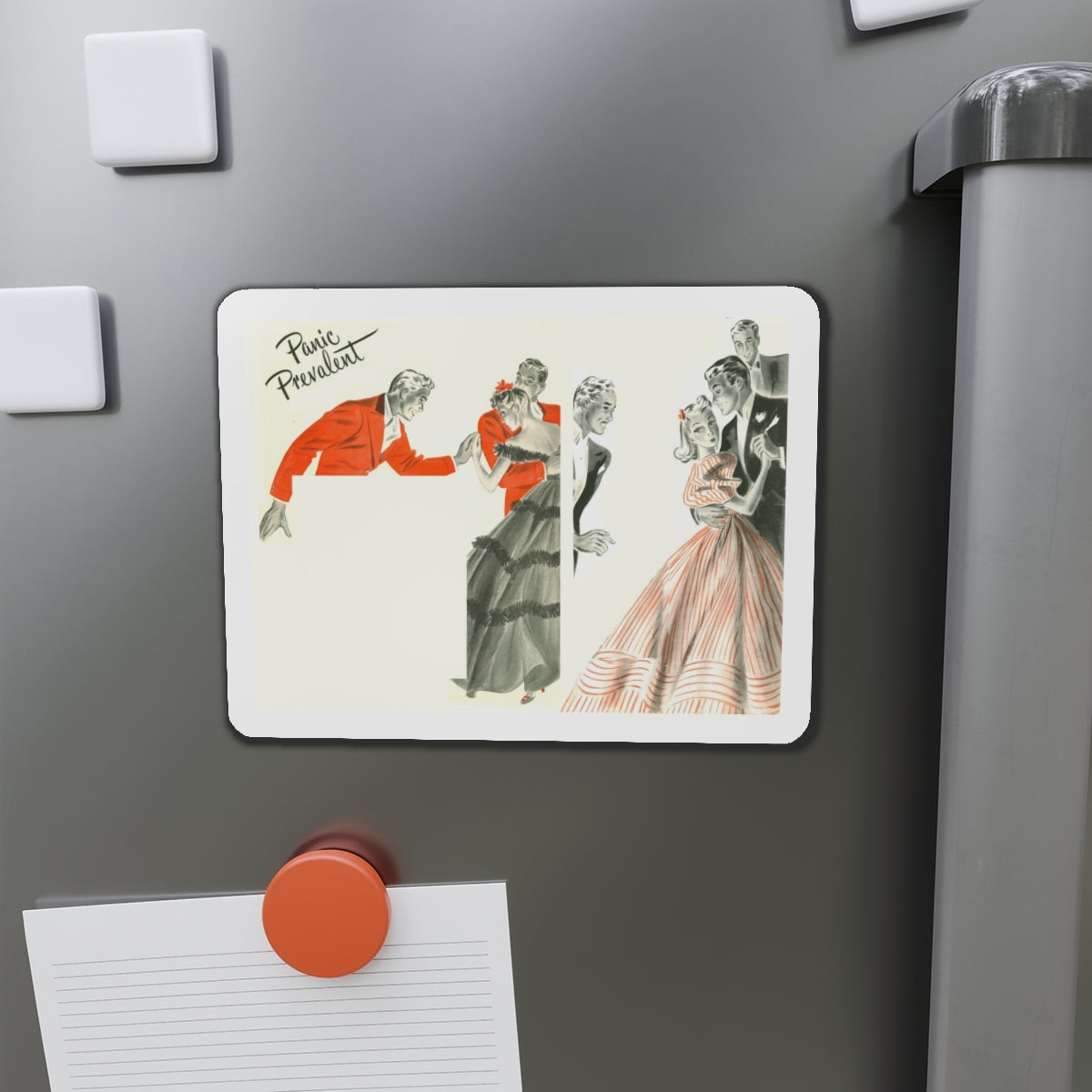 Panic Prevalent (Magazine Illustration) Refrigerator Magnet-The Sticker Space