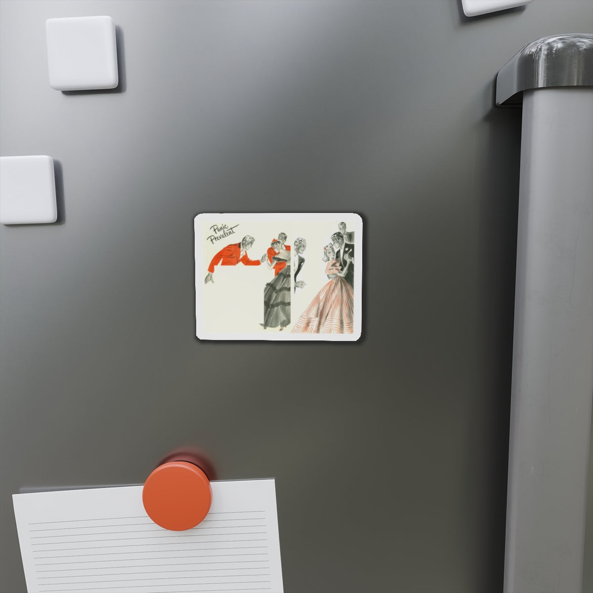 Panic Prevalent (Magazine Illustration) Refrigerator Magnet-The Sticker Space