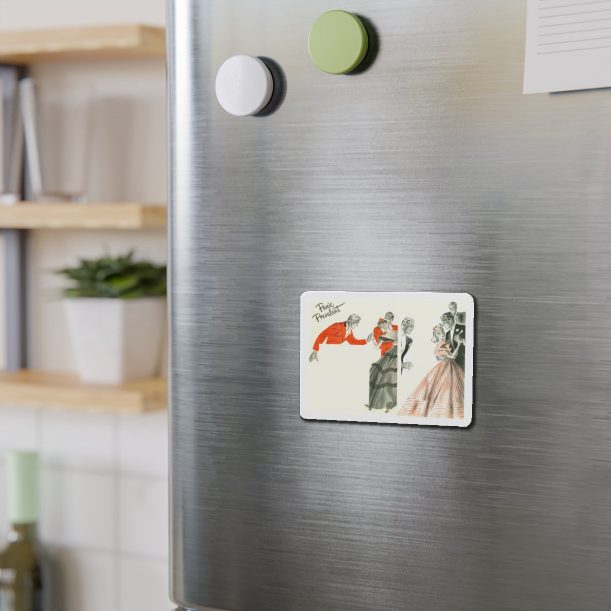 Panic Prevalent (Magazine Illustration) Refrigerator Magnet-The Sticker Space