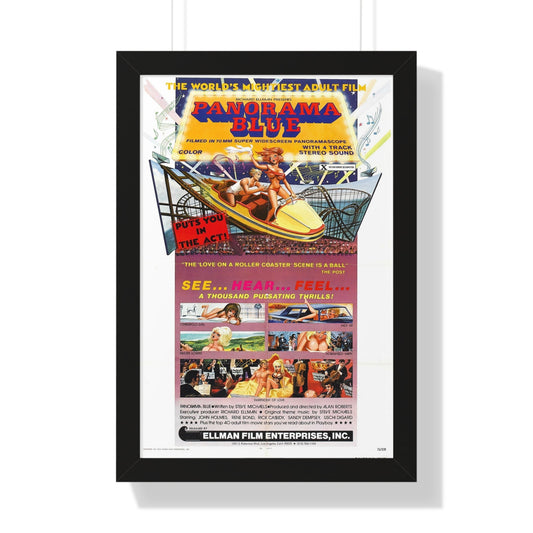 PANORAMA BLUE 1974 - Framed Movie Poster-16″ x 24″-The Sticker Space