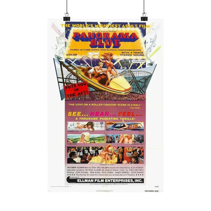 PANORAMA BLUE 1974 - Paper Movie Poster 12″ x 18″ Matte - The Sticker Space
