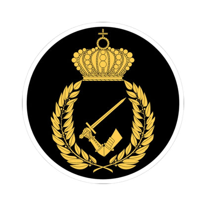 Pansartruppernas officershögskola vapen (Sweden) (Coat of Arms) STICKER Vinyl Kiss-Cut Decal 3 Inch White - The Sticker Space