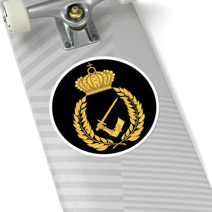 Pansartruppernas officershögskola vapen (Sweden) (Coat of Arms) STICKER Vinyl Kiss-Cut Decal - The Sticker Space