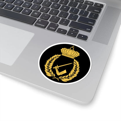 Pansartruppernas officershögskola vapen (Sweden) (Coat of Arms) STICKER Vinyl Kiss-Cut Decal - The Sticker Space