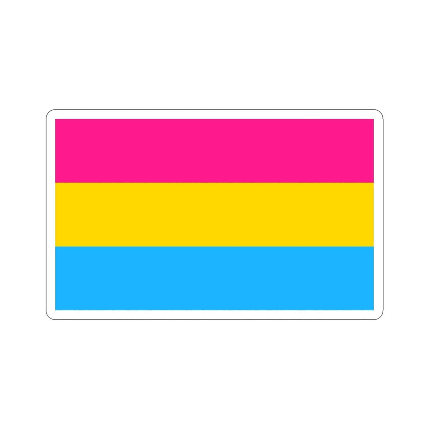 Pansexuality Pride Flag STICKER Vinyl Die-Cut Decal-6 Inch-The Sticker Space