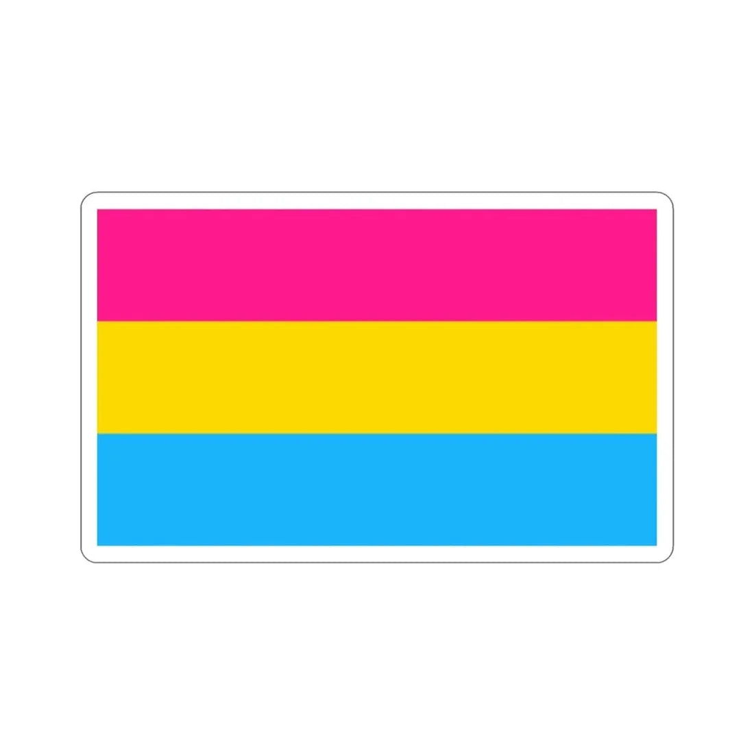 Pansexuality Pride Flag STICKER Vinyl Die-Cut Decal - The Sticker Space
