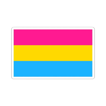 Pansexuality Pride Flag - STICKER Vinyl Kiss-Cut Decal 2 Inch White - The Sticker Space