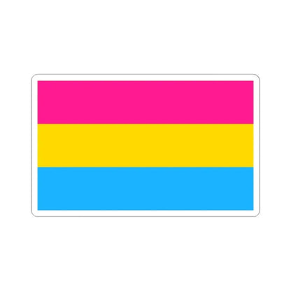 Pansexuality Pride Flag - STICKER Vinyl Kiss-Cut Decal 6 Inch White - The Sticker Space