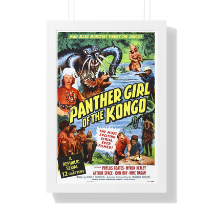 PANTHER GIRL OF THE KONGO 1955 - Framed Movie Poster-16″ x 24″-The Sticker Space