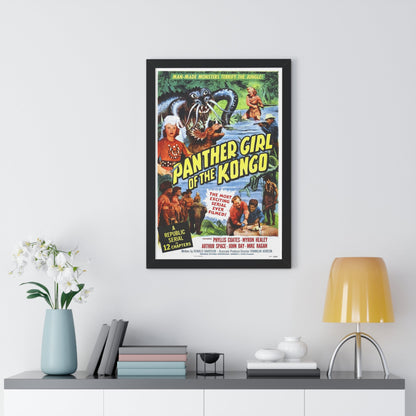 PANTHER GIRL OF THE KONGO 1955 - Framed Movie Poster-The Sticker Space