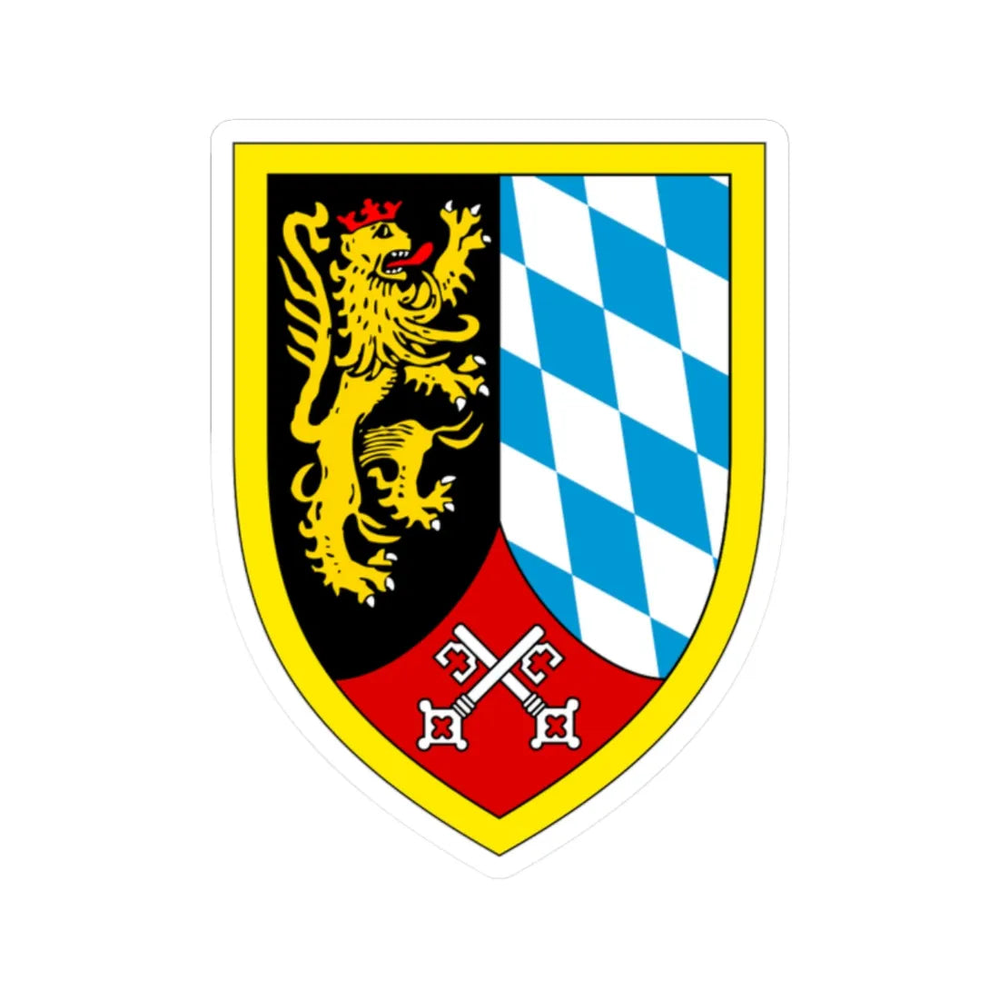 Panzerbrigade 12 Bundeswehr (Germany) (Coat of Arms) STICKER Vinyl Kiss-Cut Decal 2 Inch White - The Sticker Space