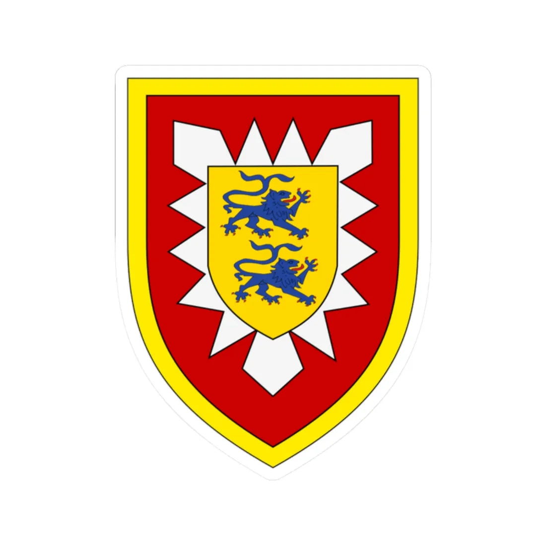 Panzerbrigade 18 Bundeswehr (Germany) (Coat of Arms) STICKER Vinyl Kiss-Cut Decal 2 Inch White - The Sticker Space