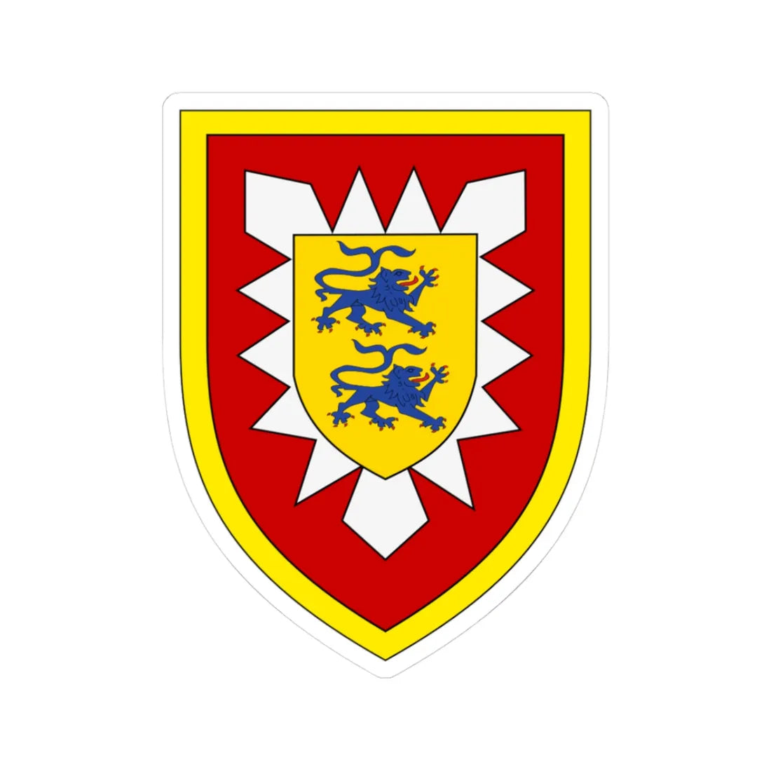 Panzerbrigade 18 Bundeswehr (Germany) (Coat of Arms) STICKER Vinyl Kiss-Cut Decal 3 Inch White - The Sticker Space