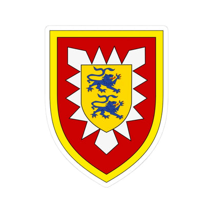 Panzerbrigade 18 Bundeswehr (Germany) (Coat of Arms) STICKER Vinyl Kiss-Cut Decal 3 Inch White - The Sticker Space
