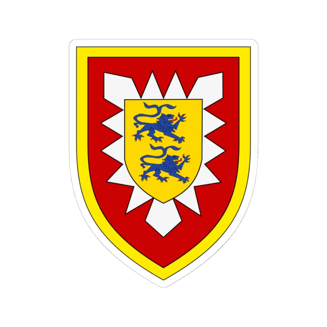 Panzerbrigade 18 Bundeswehr (Germany) (Coat of Arms) STICKER Vinyl Kiss-Cut Decal 4 Inch White - The Sticker Space