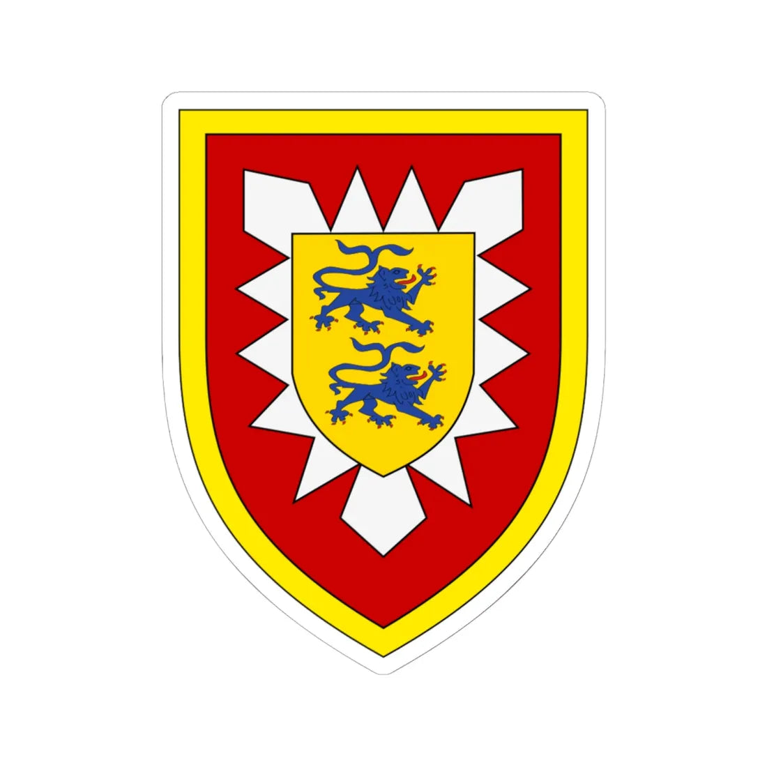 Panzerbrigade 18 Bundeswehr (Germany) (Coat of Arms) STICKER Vinyl Kiss-Cut Decal 6 Inch White - The Sticker Space